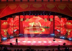 濰坊青州電視臺V06 、M12LED全彩顯示屏200平方米