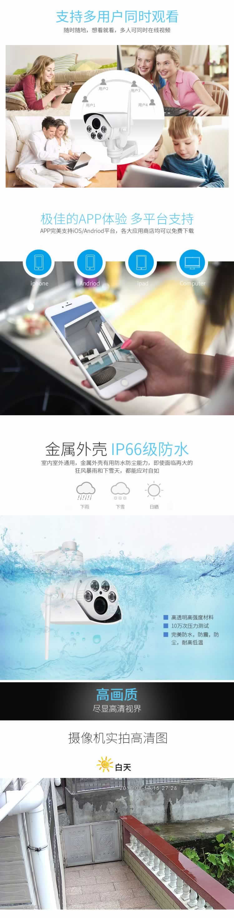 監控攝像頭旋轉一體機詳情